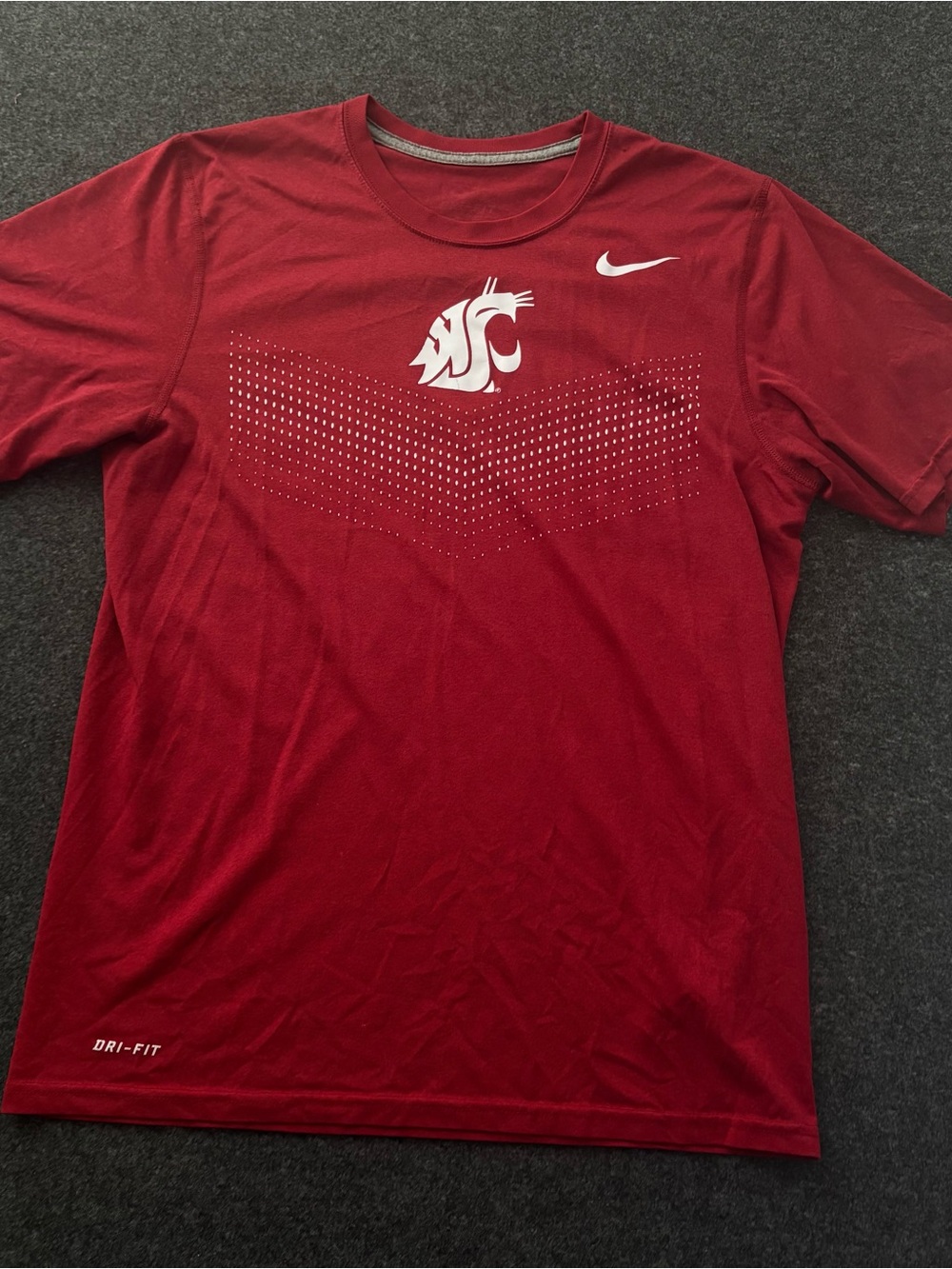 Nike Washington State Cougars Team Issued Shirt Men's S Short Sleeve Activewear